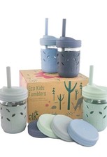 Elk and Friends Stainless Steel Cups  Mason Jar 10oz Kids Toddler with Silicone