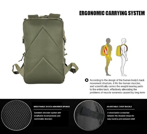 12L Small Backpack Day Pack - Mini Tactical Backpacks Military Daypack Molle ... - Picture 7 of 7