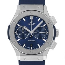 HUBLOT Classic Fusion Chronograph Titanium Blue 521.NX.7170.LR second hand mens