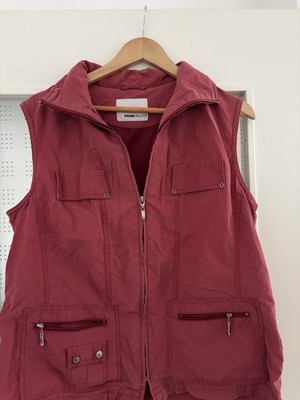 Frank Walder Damen Weste rot RV Taschen ärmellos Gr. 44