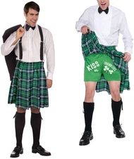 Men's Naughty Costume Kilt/Shorts Adult One Size Fits Most