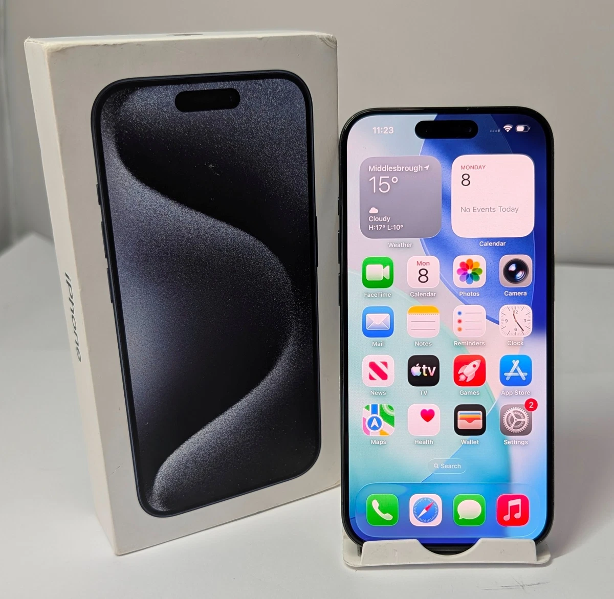 Apple iPhone 15 Pro 256GB MTUD3J/A A3101 ホワイトチタニウム 最大 