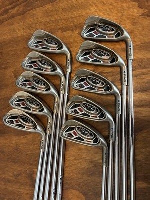 PING G15 Iron Set / Blue Dot* 3-PW-UW-SW Regular Flex* Steel AWT