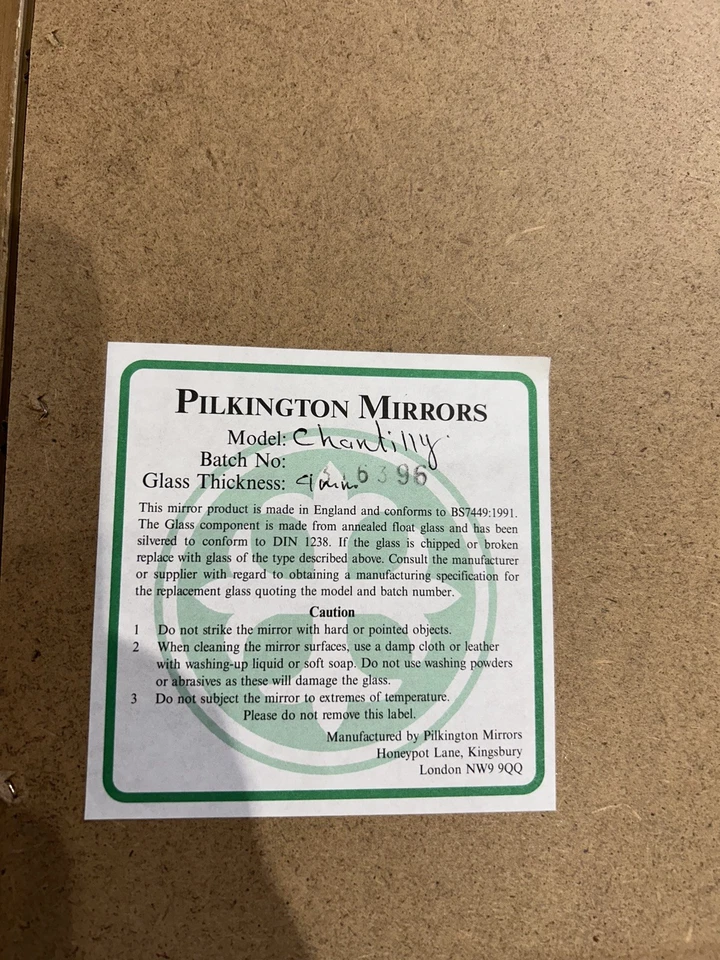 ESPEJO VINTAGE ANTIGUO ACABADO DORADO SOBRE YESO MOTIVO HOJA DE ACANTO PILKINGTON Foto 2 de 4