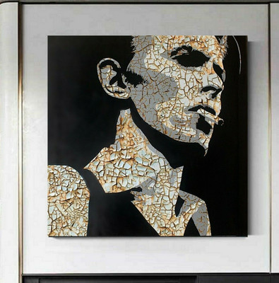XL BILD LEINWAND 100x100x5 ''DAVID BOWIE'' GEMÄLDE ABSTRAKT KUNSTDRUCK MODERN NEU