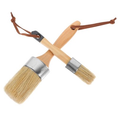 2 Pcs Mal Pinsel Möbelpinsel Möbelmalerei Bürste Mit Kurzem Griff