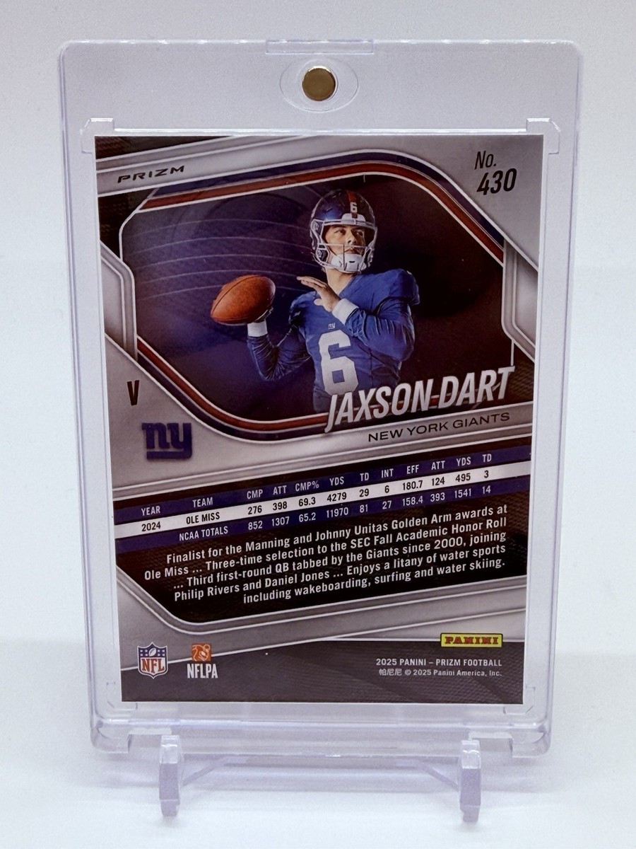 2025 Panini Prizm Football Jaxson Dart #430 Rookie Variation