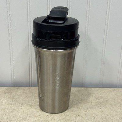 Nutri Ninja 16oz Stainless Steel Blender Portable To Go With Lid Travel Tumbler