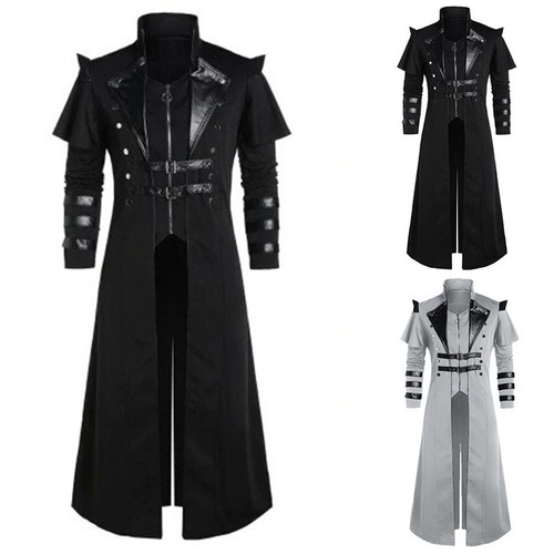 Fashion Dress Men Steampunk Tailcoat Jacket Victorian Assassin Comfortable - Picture 6 of 17
