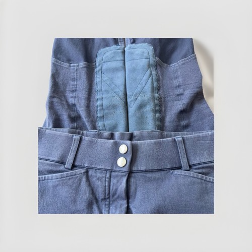 Ariat Breeches Women 28L Heritage Knee Patch Equestrian Riding Pant. Blue - Picture 4 of 5