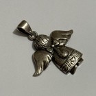 Vintage Angel Girl Sterling Pendant