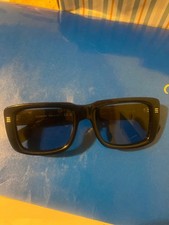 black burberry glasses Square frame with blue lenses New condition