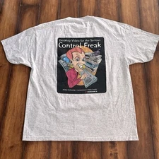 Vintage Video Tech T-Shirt Size XL Videonics Control Freak Software Tee 90s