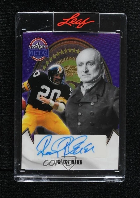2026 Leaf Metal Presidents' Day John Quincy Adams 1/1 Rocky Bleier Auto