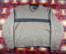 Vintage Eddie Bauer Wool Knit Sweater Tan Pullover USA Retro 90  s Men  s Size XL