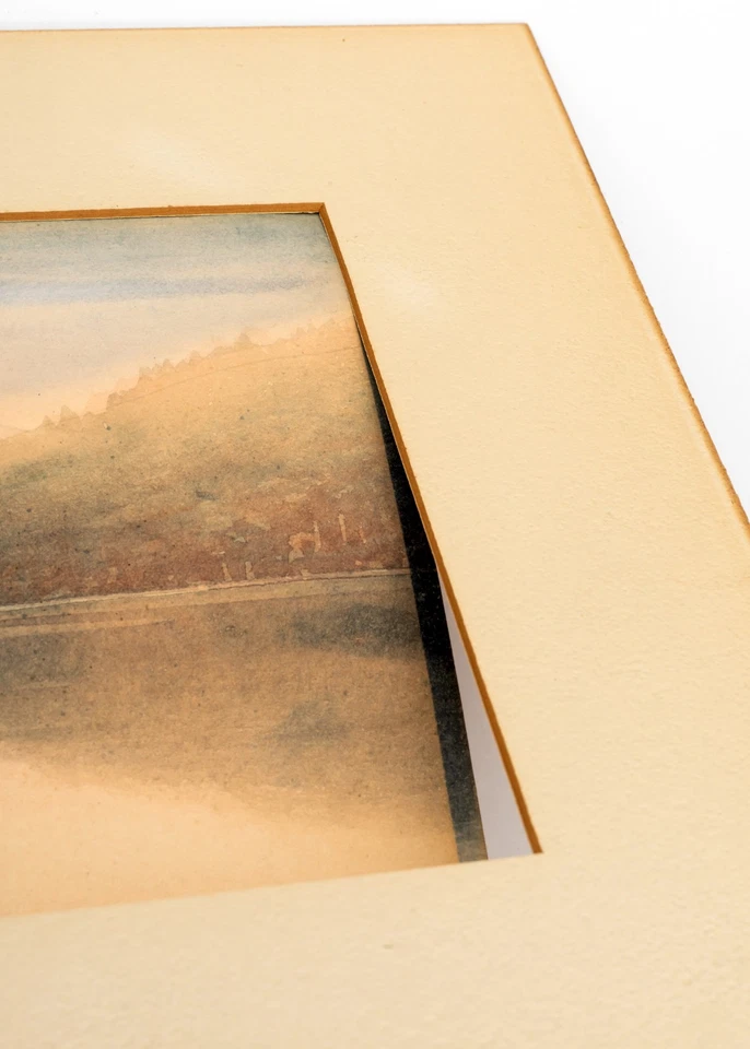 Original Japanese Watercolor, Mt. Fuji, after Yoshida, by S. Niimi, 1930's - Image 4 of 4