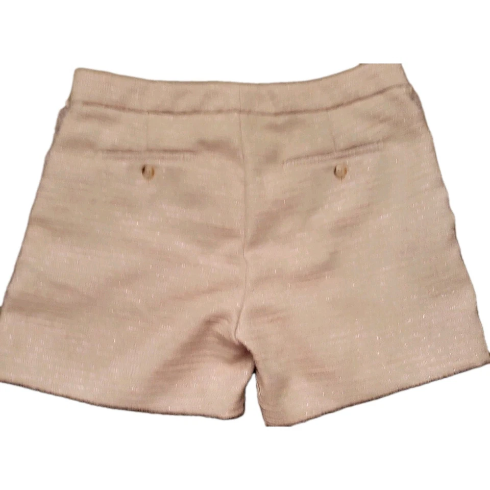 Banana Republic女式米色棕褐色平底高腰舒适粗花呢短裤4 — 第 2/2 张图片