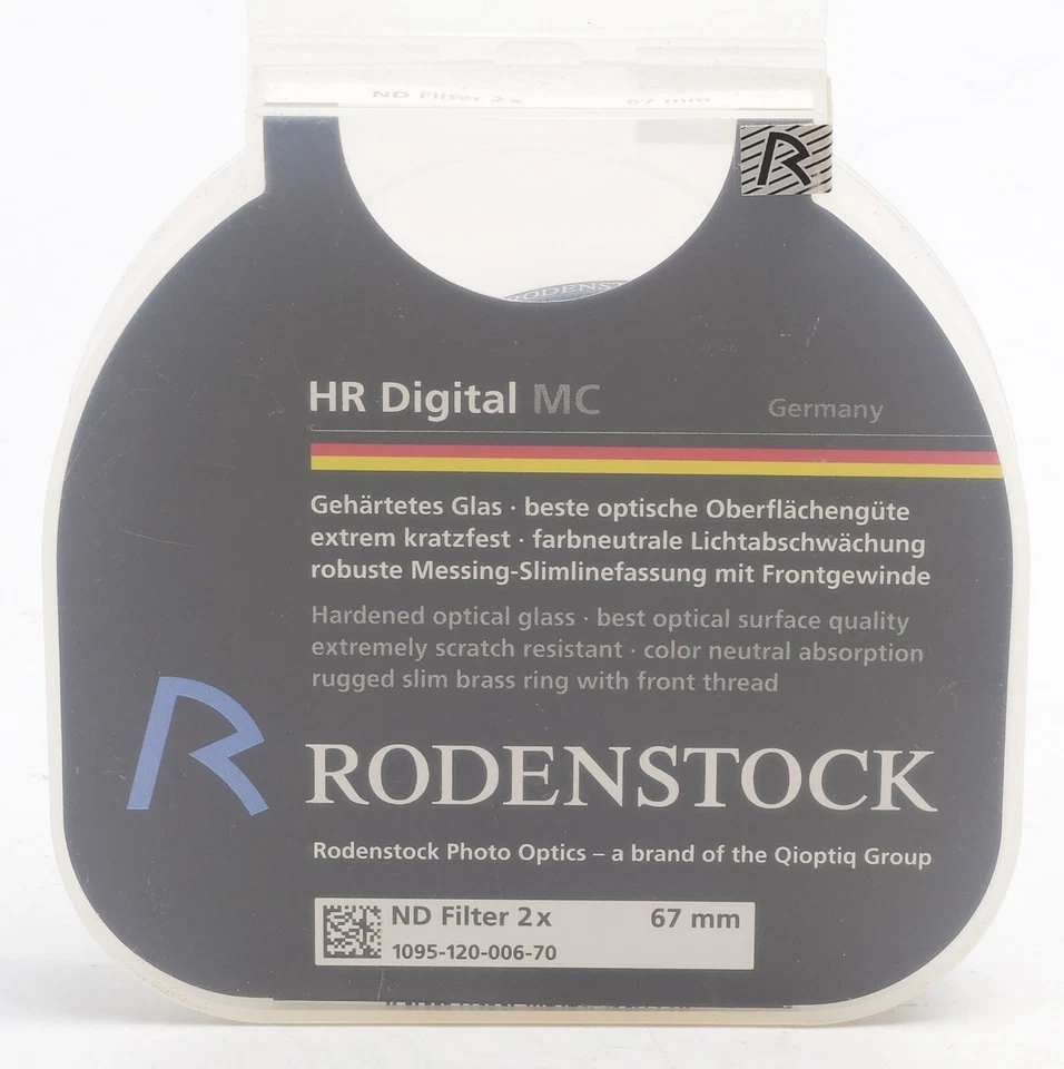 Rodenstock Neutral Density (ND) 1 fstop (x2) 67mm HR  MC Filter NEW OLD STOCK - Image 2 of 2