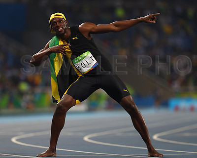 Usain Bolt Jamaica 2016 Rio Olympics Gold Medal 8x10 Photo