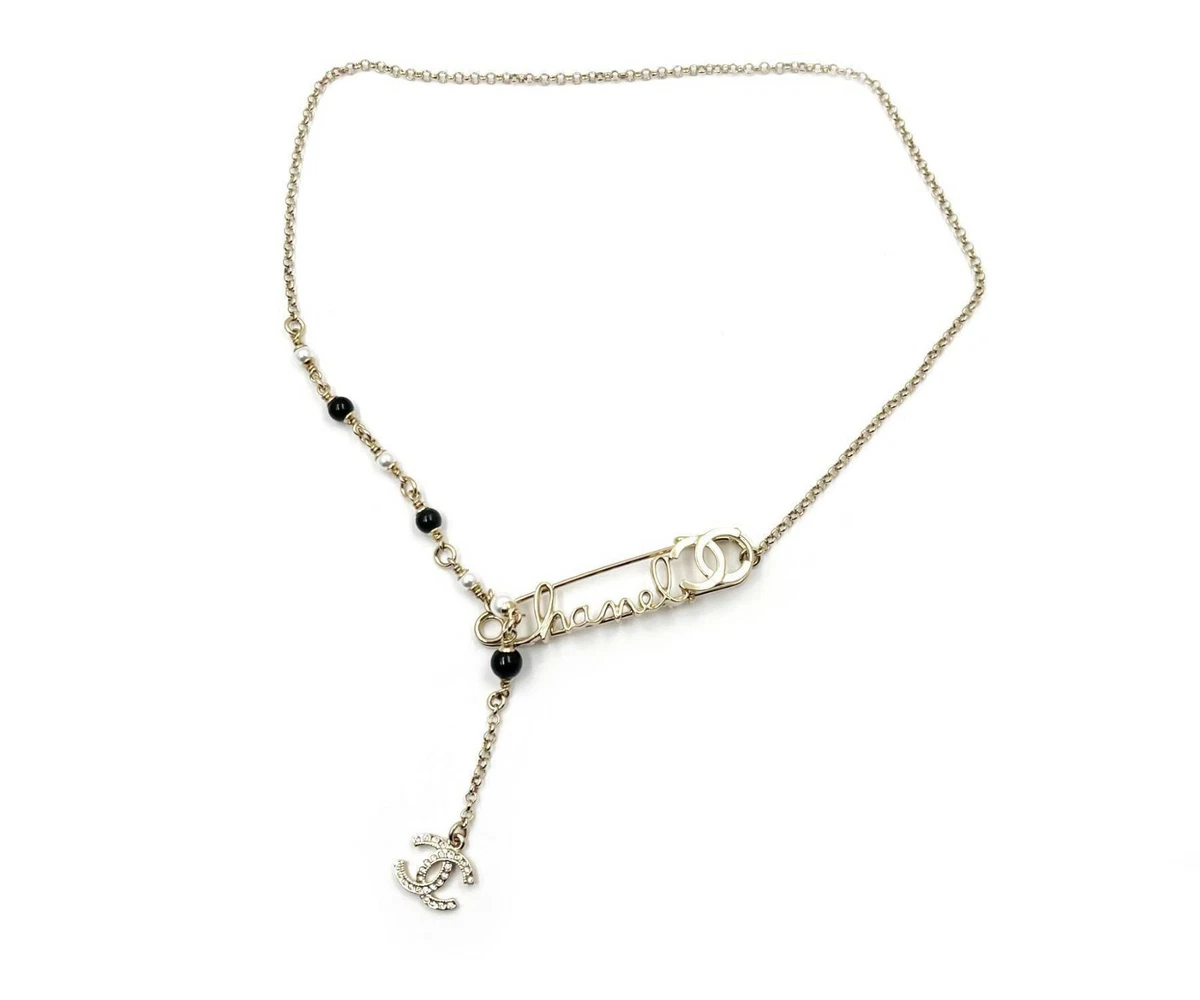 RARE Chanel CC Logo Star Moon Crystal Rhinestone Chai… - Gem