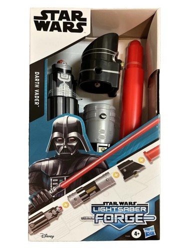 Star Wars Lightsaber Forge Darth Vader Extendable Red Lightsaber Roleplay Toy 🆕 - Picture 2 of 10