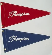 Thompson Boat Flag Reproduction Pennant Vintage Style Nautical Retro Handmade 