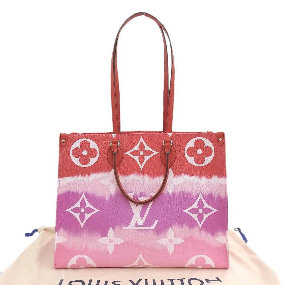 LOUIS VUITTON LV Escal Monogram Giant On The Go GM 2WAY Tote Bag Rouge  M45121