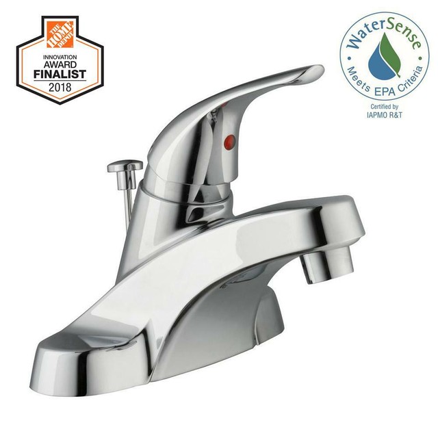 Glacier Bay Aragon 4 Centerset Single Handle Low Arc Bathroom