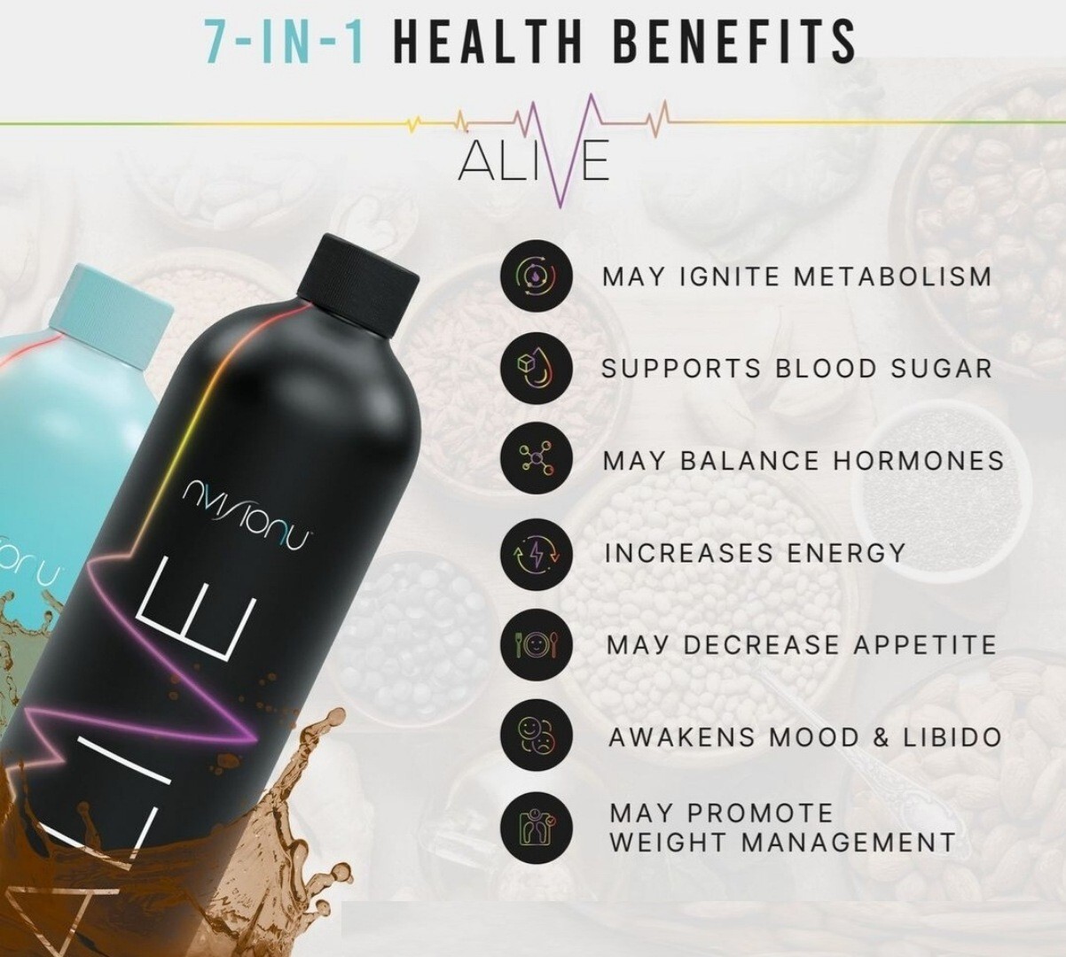 Liquid Morning / Evening Multivitamin ALIVE, Apple Cinnamon, 15 fl oz