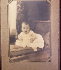 Norma Maxine Helvey Baby Antique Photo 