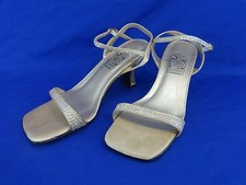 NEW Special Occasions by Saugus Shoe BABY SEQUIN - 6660 Gold Satin Size: 6 M
