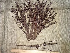 DLCC~15 PCS PRIMITIVE deep burgundy pip berry picks 7" craft