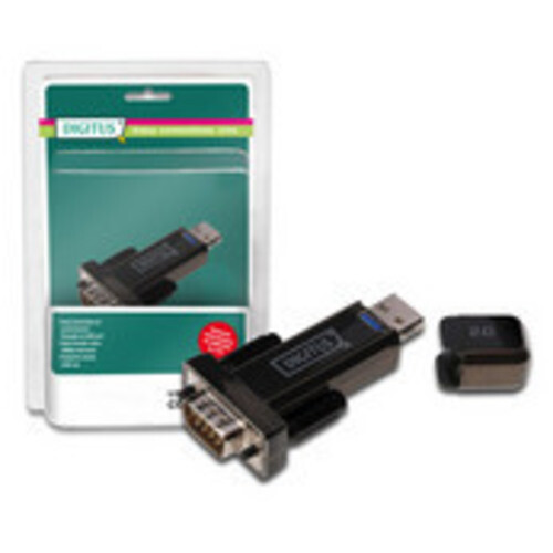 Digitus Converter USB auf Serial RS232 inkl. USB 2.0 Verlaengerungskabel 80cm - Bild 1 von 2