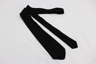 US Black Wool Uniform Tie tropical  48'' to 52'' x 2 7/8'' each  M8926