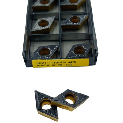 10PCS DCMT(32.51)- PM 4224 DCMT11T304-PM 4425 CNC Lathe Turning Carbide inserts