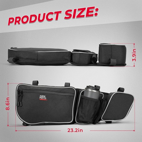 KEMIMOTO UTV Side Door Storage Bags w/Knee Pad For Can Am Maverick X3 2017-2024 - Picture 9 of 16