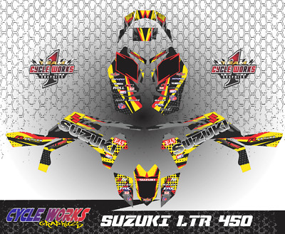 Kit Complet D'autocollants Graphiques Pour Suzuki LTR 450 ATV (2006 à