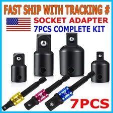 7-pack 3/8" to 1/4" 1/2 inch Drive Ratchet SOCKET ADAPTER REDUCER Air Impact Set