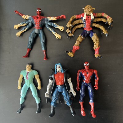 Vintage 1998 Toy Biz Spider-Man Monster Mayhem Action Figure Lot Marvel Comics
