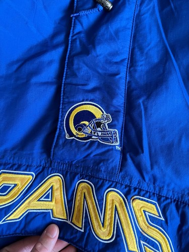 Vintage 90s Starter Los Angeles Rams Puffer Anorak Pro Line NFL Jacket XXL - Picture 6 of 24