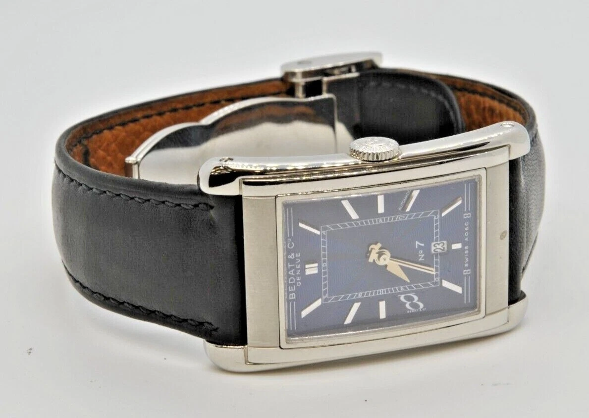 BEDAT Co Geneve 718 Date Blue Dial Automatic Men s Watch 718 0521