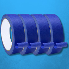 4 Rolls Blue Painters Tape, Masking Tape, Painter'S Tape, Painting Tape with Mul