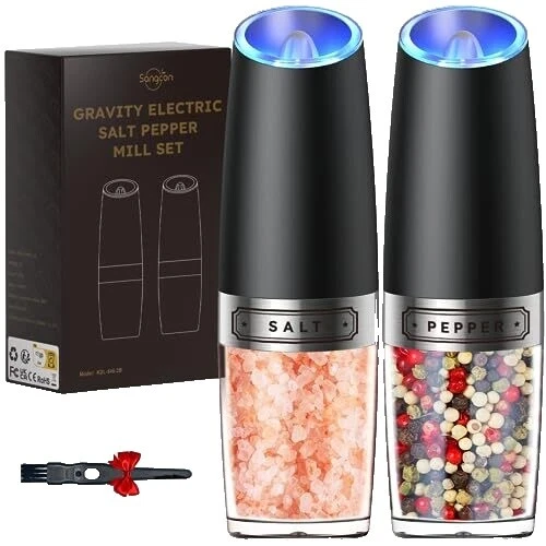 Black Acrylic Salt & Pepper Salts&Pepper Shakers