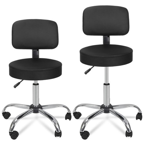 Hydraulic Tattoo Salon Adjustable Stool Massage Facial Spa Beauty Rolling Chair - Picture 42 of 100
