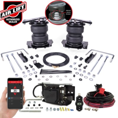 Air Lift 5000 Ultimate Bags Air Wireless HD Compressor for Ford F250 F350 4X SRW