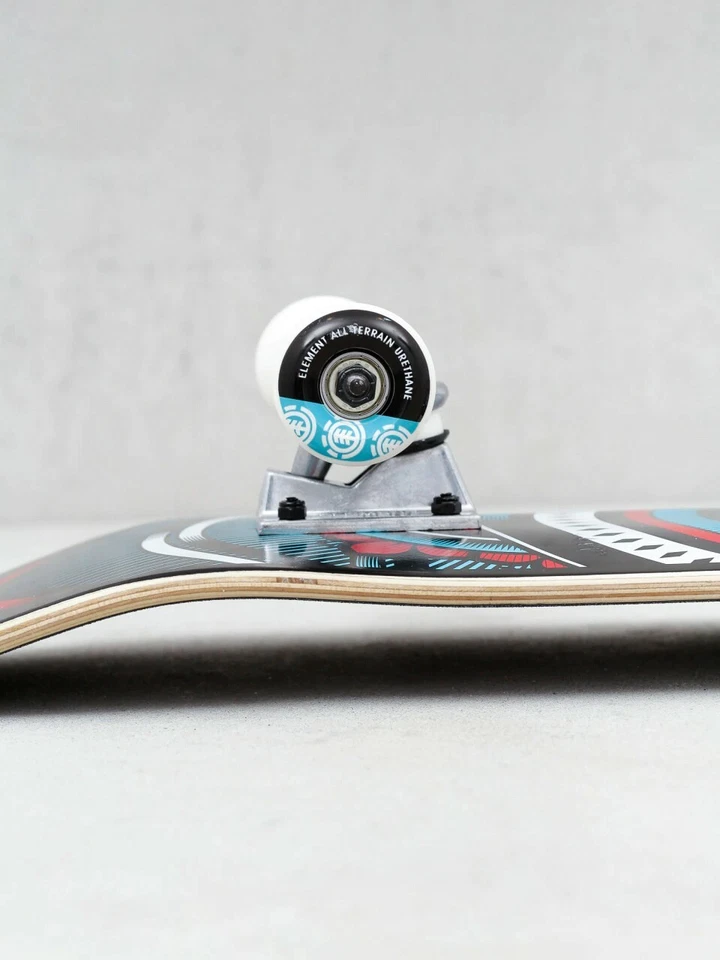 Element Skateboard Complete Hatched Red/Blue 8" Pre-Assembled - image 2 of 4