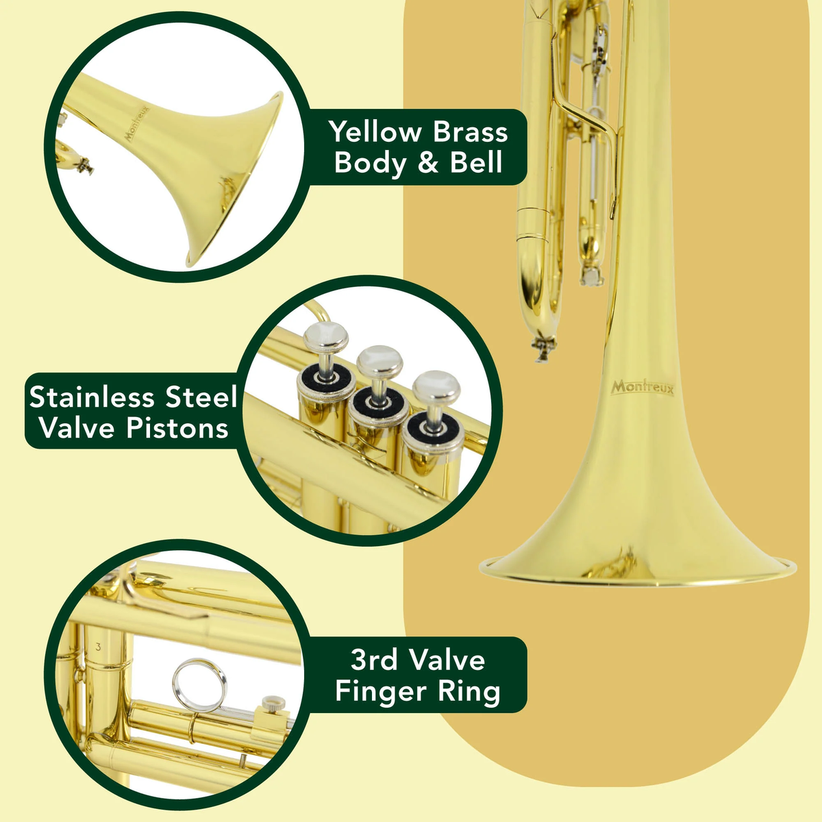 Sonata Student Trumpet With Carry Case (STR701) for sale online