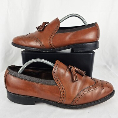 Allen Edmonds CANFIELD Size 10 D Walnut Brown Tassel Loafer  display picture 1