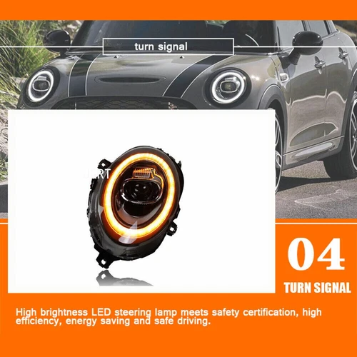 LED Headlights Assembly LED DRL Headlamps Pair L&R For BMW MINI F56 2014-2019 - Bild 13 von 17