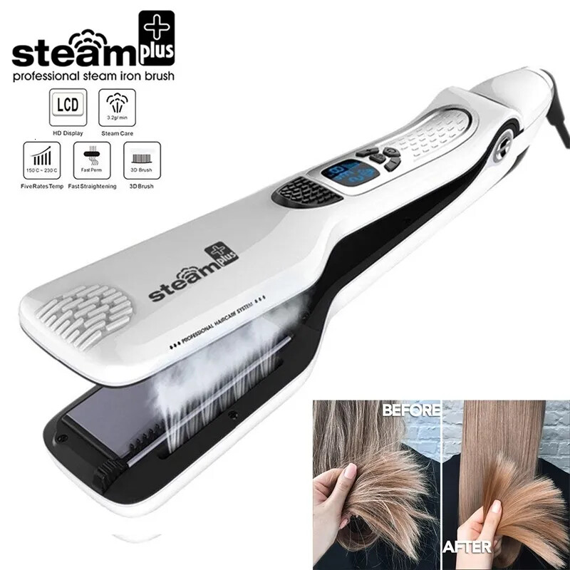 Adieu cheveux secs : Lisseur Vapeur professionnel céramique pour un lissage doux et hydratant